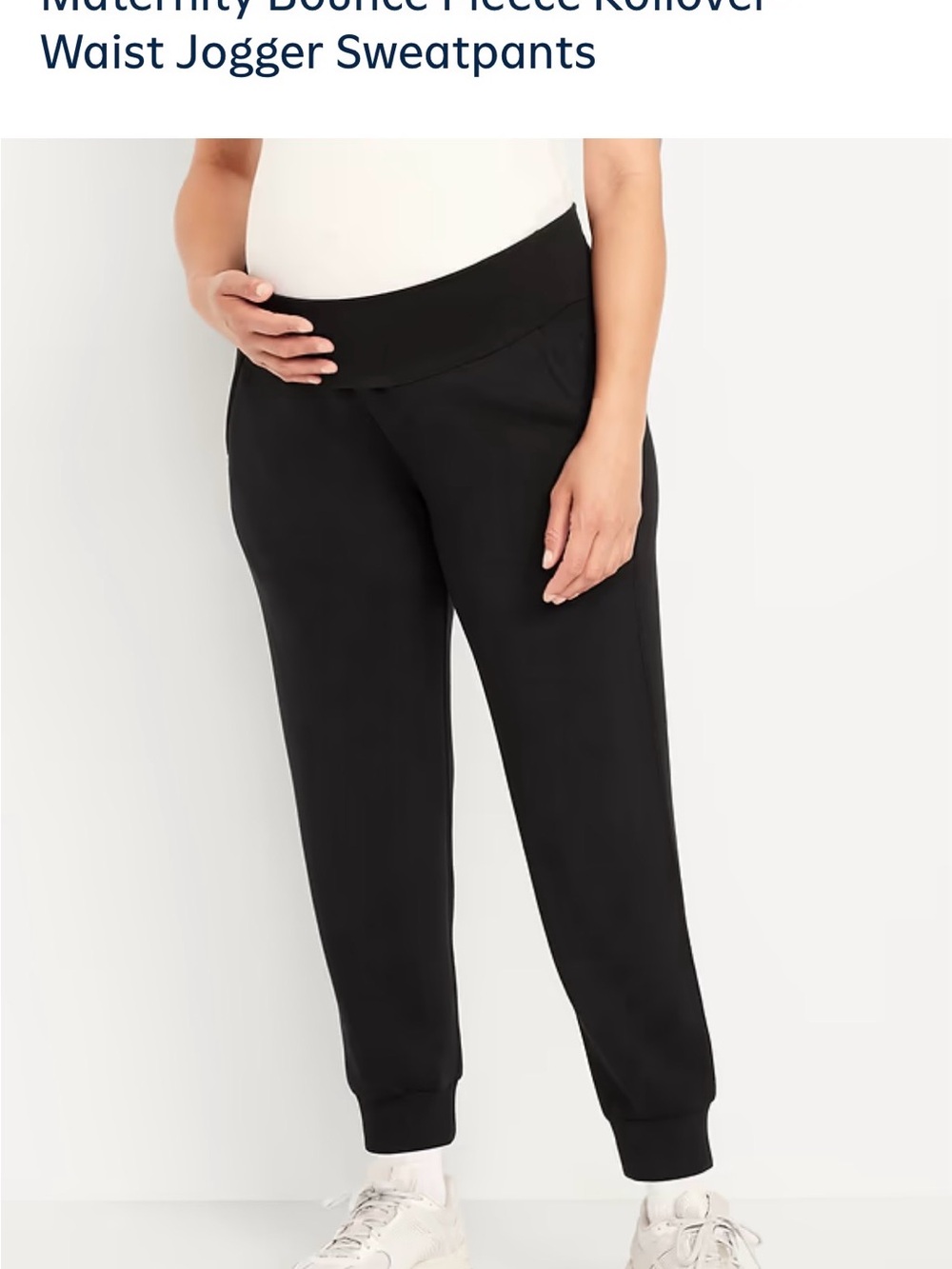 Old Navy Black Maternity Jogger Pants